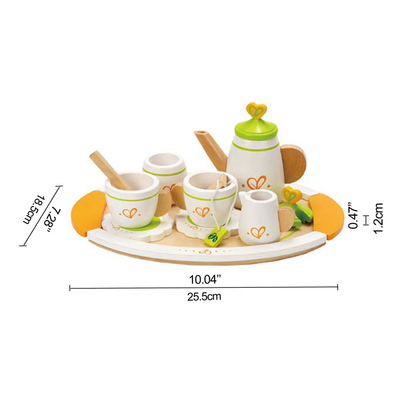 children's wooden tea set