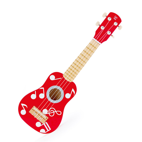 Hape Kid’s Wooden Toy Ukulele | 21 Inch Musical Instrument with Vibrant Sound And Tunable Nylon Strings
